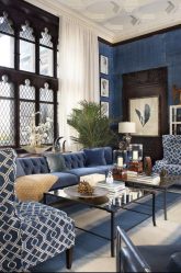 Синий цвет в интерьере — Цвет неба и моря (215+ Фото) Эксклюзивного дизайна
