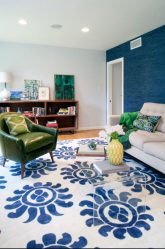 Синий цвет в интерьере — Цвет неба и моря (215+ Фото) Эксклюзивного дизайна