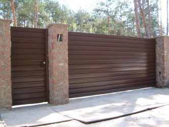 Забор из профнастила для Частного Дома: 135+ (Фото) Красивых ограждений своими руками