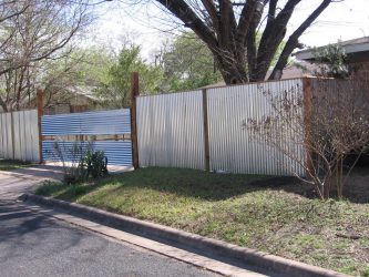 Забор из профнастила для Частного Дома: 135+ (Фото) Красивых ограждений своими руками