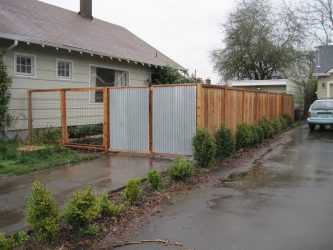 Забор из профнастила для Частного Дома: 135+ (Фото) Красивых ограждений своими руками