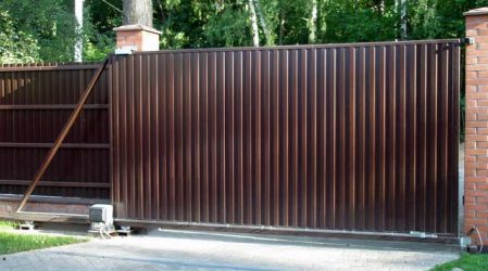 Забор из профнастила для Частного Дома: 135+ (Фото) Красивых ограждений своими руками