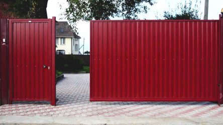 Забор из профнастила для Частного Дома: 135+ (Фото) Красивых ограждений своими руками