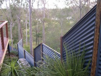 Забор из профнастила для Частного Дома: 135+ (Фото) Красивых ограждений своими руками