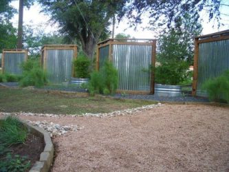 Забор из профнастила для Частного Дома: 135+ (Фото) Красивых ограждений своими руками