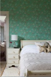 Зеленые обои: 200+ Фото Дизайна для вашего интерьера.  Какие обои подойдут для стен в спальне, кухне, гостиной?