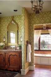 Зеленые обои: 200+ Фото Дизайна для вашего интерьера.  Какие обои подойдут для стен в спальне, кухне, гостиной?