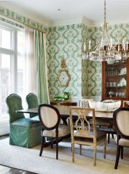 Зеленые обои: 200+ Фото Дизайна для вашего интерьера.  Какие обои подойдут для стен в спальне, кухне, гостиной?