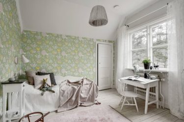 Зеленые обои: 200+ Фото Дизайна для вашего интерьера.  Какие обои подойдут для стен в спальне, кухне, гостиной?