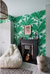 Зеленые обои: 200+ Фото Дизайна для вашего интерьера.  Какие обои подойдут для стен в спальне, кухне, гостиной?