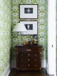 Зеленые обои: 200+ Фото Дизайна для вашего интерьера.  Какие обои подойдут для стен в спальне, кухне, гостиной?