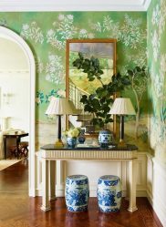 Зеленые обои: 200+ Фото Дизайна для вашего интерьера.  Какие обои подойдут для стен в спальне, кухне, гостиной?