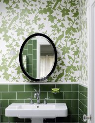 Зеленые обои: 200+ Фото Дизайна для вашего интерьера.  Какие обои подойдут для стен в спальне, кухне, гостиной?