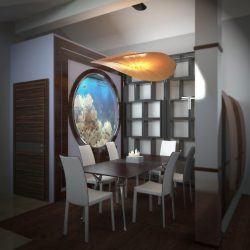 Аквариум в интерьере квартиры или дома: 145+ (Фото) видов для оформления Вашего дизайна (угловой, сухой, перегородка, маленький)