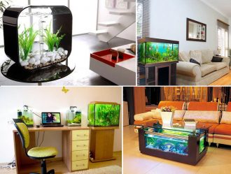 Аквариум в интерьере квартиры или дома: 145+ (Фото) видов для оформления Вашего дизайна (угловой, сухой, перегородка, маленький)