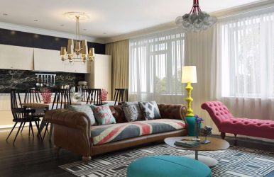 Американский стиль: Выбираем дизайн для квартиры (гостиной, спальни, кухни)