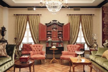 Интерьер в Английском Стиле - 190 (Фото) Дизайн Кухни/ Гостиной () Интерьер в Английском Стиле - 190 (Фото) Дизайн Кухни/ Гостиной