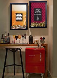 Бар для бутылок в интерьере квартиры или дома —  Как лучше сделать? 120+ (Фото) из дерева, напольный, угловой