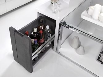 Бар для бутылок в интерьере квартиры или дома —  Как лучше сделать? 120+ (Фото) из дерева, напольный, угловой