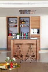 Бар для бутылок в интерьере квартиры или дома —  Как лучше сделать? 120+ (Фото) из дерева, напольный, угловой