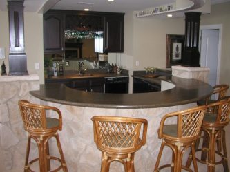 Бар для бутылок в интерьере квартиры или дома —  Как лучше сделать? 120+ (Фото) из дерева, напольный, угловой