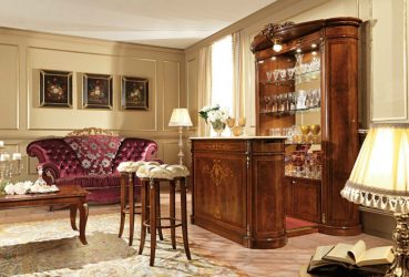 Бар для бутылок в интерьере квартиры или дома —  Как лучше сделать? 120+ (Фото) из дерева, напольный, угловой