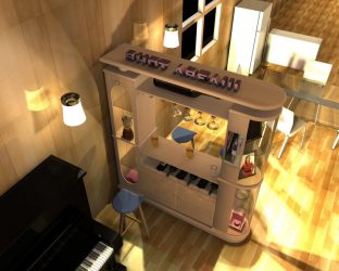 Бар для бутылок в интерьере квартиры или дома —  Как лучше сделать? 120+ (Фото) из дерева, напольный, угловой