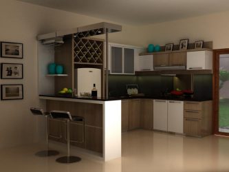 Бар для бутылок в интерьере квартиры или дома —  Как лучше сделать? 120+ (Фото) из дерева, напольный, угловой