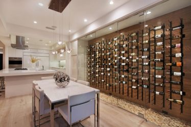 Бар для бутылок в интерьере квартиры или дома —  Как лучше сделать? 120+ (Фото) из дерева, напольный, угловой