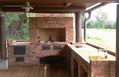 Зона Барбекю на даче: Как обустроить площадку с беседкой, мангалом и грилем? (180+Фото)