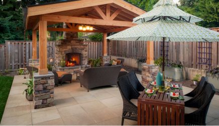 Зона Барбекю на даче: Как обустроить площадку с беседкой, мангалом и грилем? (180+Фото)
