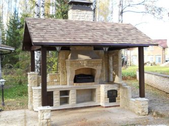 Зона Барбекю на даче: Как обустроить площадку с беседкой, мангалом и грилем? (180+Фото)