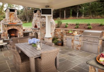 Зона Барбекю на даче: Как обустроить площадку с беседкой, мангалом и грилем? (180+Фото)