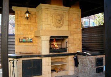 Зона Барбекю на даче: Как обустроить площадку с беседкой, мангалом и грилем? (180+Фото)