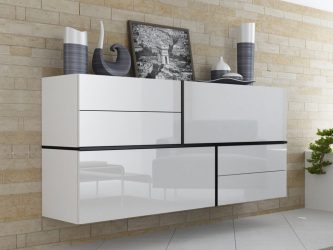 Особенности Комода белого цвета: 200+ (Фото) вариантов (глянцевый, с ящиками, без ручек)