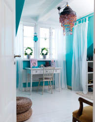 Интерьер в бирюзовых тонах – Выбор незаурядных личностей (235+ Фото). С каким цветом сочетается?