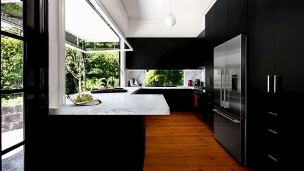 Черные кухни в интерьере — Новый тренд в кухонном мире (220+ Фото сочетаний в дизайне)