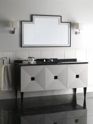 Интерьер черной ванной комнаты — 250+ (Фото) модных тенденций