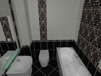 Интерьер черной ванной комнаты — 250+ (Фото) модных тенденций