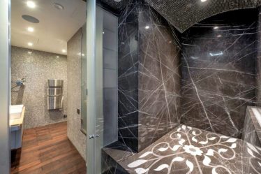 Интерьер черной ванной комнаты — 250+ (Фото) модных тенденций