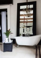 Интерьер черной ванной комнаты — 250+ (Фото) модных тенденций