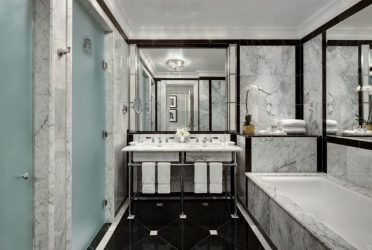 Интерьер черной ванной комнаты — 250+ (Фото) модных тенденций