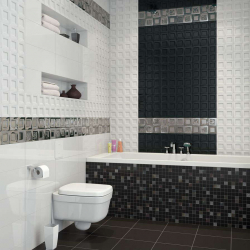 Интерьер черной ванной комнаты — 250+ (Фото) модных тенденций