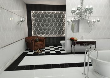 Интерьер черной ванной комнаты — 250+ (Фото) модных тенденций