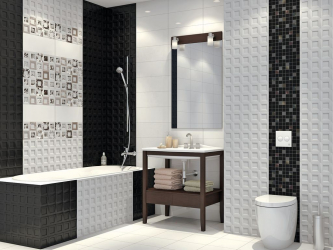 Интерьер черной ванной комнаты — 250+ (Фото) модных тенденций