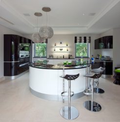 Стильность, Комфорт и Красота (170+ Фото): интерьер в черно-белых тонах (гостиной, спальни, кухни)