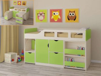 Детские кроватки от 1 года до 3-х лет для мальчиков и девочек: ТОП-7 видов + 215 ФОТО