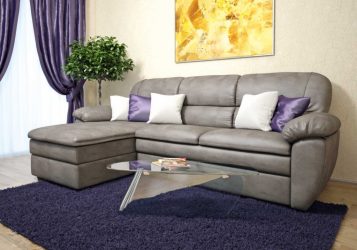 Диван с оттоманкой в интерьере: решим проблему с выбором. Уютное размещение прямых и угловых вариантов (100+Фото)