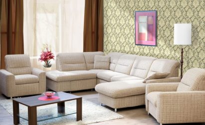 Диван с оттоманкой в интерьере: решим проблему с выбором. Уютное размещение прямых и угловых вариантов (100+Фото)