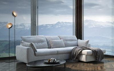 Диван с оттоманкой в интерьере: решим проблему с выбором. Уютное размещение прямых и угловых вариантов (100+Фото)